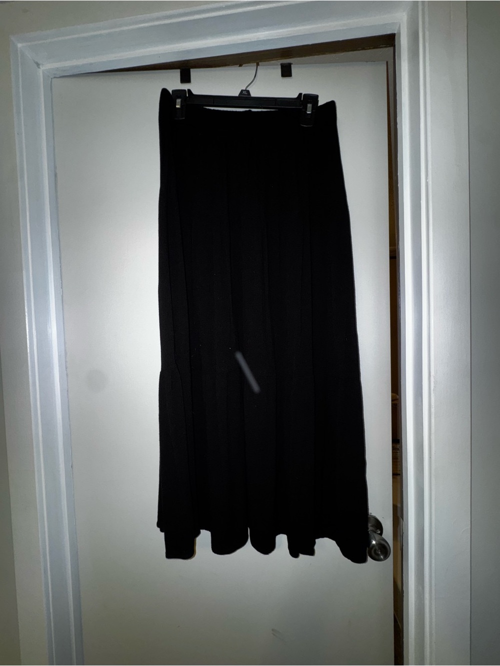 Streetwear Society Black Maxi Skirt - Flowing Full-Length Design